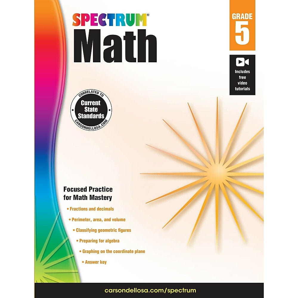 eBook: Spectrum 704565-EB Spectrum Math - Grade 5 | staples.ca