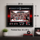 Frameworth Carolina Hurricanes 16" H x 20" Frame 2026 Stanley Cup Champions Team Celebration Framed Wall Art 16" x 20" W Frameworth - Licensed-6