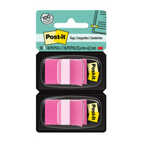 Post-it 1" x 1.7" Flags - Pink - 50 Flags/Dispenser - 2 Dispensers/Pack-Pink Post-it tape flags
