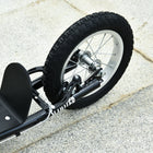 Aosom Youth Kick Scooter with Adjustable Handlebar - Black-Color: Black 