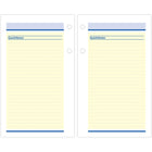 AT-A-GLANCE 2026 QuickNotes Daily Desk Calendar Refill 2-Pages/Day - 6" H x 3-1/2" W - English-Printed in blue and yellow