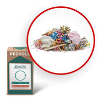 TerraCycle Wrapping Paper and Gift Waste - Zero Waste Box - Small-Recycle any type of wrapping paper, ribbon, bows, tissue paper or party supplies such as garlands, and confetti.