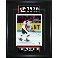 Frameworth Darryl Sittler Classic Series 1976 Canada Cup - Framed Print - 16" x 20"-Officially licensed Team Canada hockey print featuring Darryl Sittler in the 1976 Canada Cup