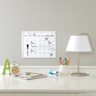 Quartet Dry Erase Planner - 11" W x 14" H - White-Modern clean design fits seamlessly with any décor or workspace