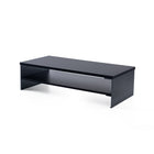 ShoppingAll 2-Tiers Wooden Monitor Stand Riser with Storage Organizer - Black-Quick & Simple Assembly: No fuss, no stress! Our monitor stand comes with all the necessary tools for a swift installation. Set it up in minutes and enhance your workspace productivity.