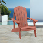 Backyard Lifestyles Adirondack Chair - Red-Classic Comfortable Design.
