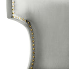 Modway Curve Performance Velvet Dining Chairs - Light Grey - 2 Pack-10