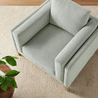 Modway Roscoe Fabric Armchair - Mist-Low Profile Silhouette