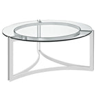 Modway Signet Stainless Steel Coffee Table - Silver-Modern Coffee Table