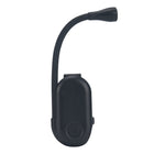 Evry Mini Rechargeable Reading Light with Built-in Clip & Flexible Neck - Black-Flexible neck allows you to adjust the angle and direction