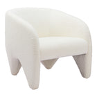 Zuo Lopta Accent Chair - White-Assembly not required
