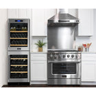 Kucht 36" KNG Series Pro Style Natural Gas Range - Stainless Steel/Silver-Matching the power of professional kitchens, this range features a 22,000 BTU convection oven and a 10,000 BTU broiler