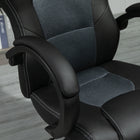 HOMCOM Racecar Style Office Chair - Grey-Colour: Black/Grey