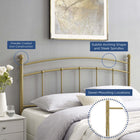 Modway Abigail Metal King Headboard - Gold-Modern Farmhouse Style