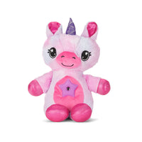 Star Belly Dream Lites Pink & Purple Unicorn - Huggable Kids Night Light Projector-A Rainbow Of Colors: Your child will love cuddling with their plush toy day and night. Simply press on the belly to change the light to six different colors. 