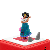 tonies Disney Encanto Audio Play Figurine (French)-Tracklist (in French): 01 - Encanto - Partie 1 (inclus la chanson “La famille Madrigal” - version abrégée), 02 - Encanto - Partie 2, 03 - Encanto - Partie 3 (inclus la chanson “J’attends le miracle” - version abrégée), 04 - Encanto - Partie 4 (inclus la chanson “Sous les apparences” - version abrégée), 05 - Encanto - Partie 5 (inclus la chanson “Ne parlons pas de Bruno” - version abrégée), 06 - Encanto - Partie 6 (inclus la chanson “Que sais-je faire d’autr