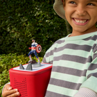 tonies Marvel Captain America Tonie Figurine-Discover an ever-growing library of screen-free entertainment with a Tonie made for imaginative Adventures to magical places, Story Time with timeless favorites, songs to Sing & Dance to, opportunities to Learn new things, drifting off to Sleep in peace and so much more
