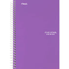 Five Star 2-Subject Premium Notebook - 9-1/2" x 6" - Assorted - 160 Pages-Assorted cover colours (colour choice not available)