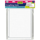 Didax Write-On/Wipe-Off Graphing Mats - Set of 10-Write and Wipe Graphing Boards feature centimetre grid lines printed on tough flexible plastic for use with dry-erase markers.