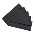 JAM Paper #10 Business Envelopes, 4 1/8 x 9.5, Black Linen Recycled, 100 Pack (900921796g)-Opening: booklet