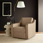 Modway Liora Performance Velvet Armchair - Taupe-Curved Armrests
