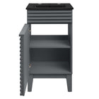 Modway Render 18" Bathroom Vanity - Grey/Black-8