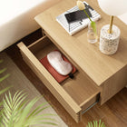 Modway Render Wall-Mount Nightstand - Oak-Durable Particleboard Construction