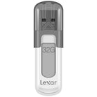 Lexar JumpDrive V100 32 GB USB Flash Drive - White-USB 3.0 flash drive with 32 GB storage