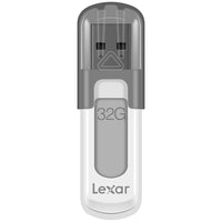 Lexar JumpDrive V100 32 GB USB Flash Drive - White-USB 3.0 flash drive with 32 GB storage
