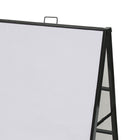 Futech Double-Sided A-Frame with Coroplastic Insert - 24" x 32" - Black-Maximum Visibility for Promotions: Double-sided sidewalk sign holds standard inserts to attract pedestrian attention from both directions — perfect for daily deals, menus, events, or wayfinding.