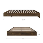 Nexera Platform Bed Frame - Queen Size - Truffle-7