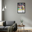 Evgeni Malkin Pittsburgh Penguins Goal Celebration - Framed Canvas - 22" x 31"-Ready to hang - arrives fully assembled