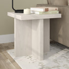 Hudson&Canal Elna 22"W Square Side Table - Alder White-Clean with a soft, dry cloth and no harsh chemicals or abrasive cleaning materials