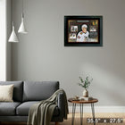 Connor Bedard First Game Collage Blackhawks - Framed Print - 35" x 27"-Ready to hang - arrives fully assembled