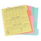 Oxford Subject Dividers with Timetable - 5 Tab - Letter Size - Assorted Colours-11 pt. manila stock