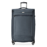 Ricardo Beverly Hills Avalon Softside 28" Large Upright Check-In Spinner - Storm Blue-100% rPET exterior fabric and interior lining — Made from recycled plastic bottles to help reduce environmental waste.
