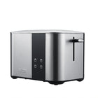 Salton Stainless Steel Digital Countdown Toaster - 2 Slice-SPACE SAVING DESIGN – Self-adjusting guides center bread to toast evenly