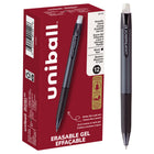 uni-ball Erasable Gel Retractable Pens - 0.7mm - Black- 12 Pack-Gel Pens