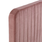Modway Celine Channel Tufted Performance Velvet Queen Bed - Dusty Rose-Solid Wood Legs