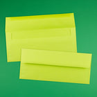 JAM Paper #10 Business Envelopes, 4 1/8 x 9.5, Brite Hue Ultra Lime Green, 100 Pack (71091g)-Material: paper