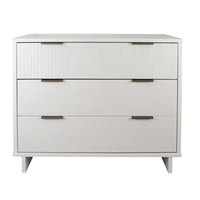 Manhattan Comfort Granville 37.8" Modern Dresser - White-Modern- Contemporary with a taste of Glam - Dresser for Bedroom Use.
