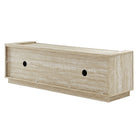 Modway Hollis 59" Travertine TV Stand - Travertine-Non-Marking Foot Pads