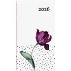 W. Maxwell 2026 Mini Planner - 3" x 6" - Flower - Bilingual-January to December 2026