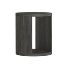 Manhattan Comfort Alure 20" Contemporary End Table - Charcoal-Wood grain laminate finish that adds depth and contemporary appeal