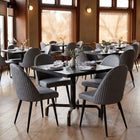 Zuo Silloth Armless Dining Chair - Grey - Set of 2-Chair Weight Capacity: Supports up to 250 lb