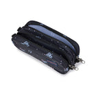 Jansport Large Accessory Pouch - 1.3 L - Pastel Petals Black-Two compartment accessory pouch is perfect to carry pens and pencils on one side and power cords on the other