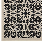 Modway Ariana Vintage Floral Trellis Indoor/Outdoor Area Rug - 5 ft W x 8 ft L - Black/Beige-100% Soft Polypropylene