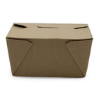 Victoria Bay Take Out Box - 4.3" W x 3.5" L x 2.5" H - Kraft - 450 Pack-Microwave and freezer safe