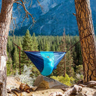 Grand Trunk Hanging Chair - Navy/Ocean Blue-Two 10 ft. Straps and two carabiners included