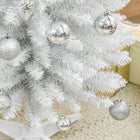 HOMCOM 7' Artificial Christmas Tree - White-Material: Plastic 
